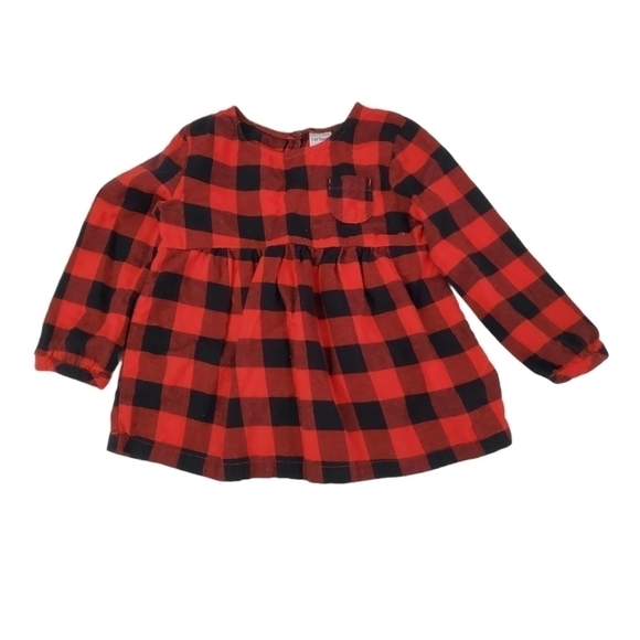 Carter's 2T Toddlers Girls Buffalo Plaid Top - Picture 1 of 6